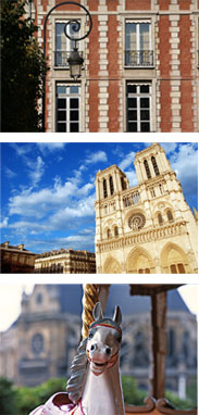 Marais quarter in Paris